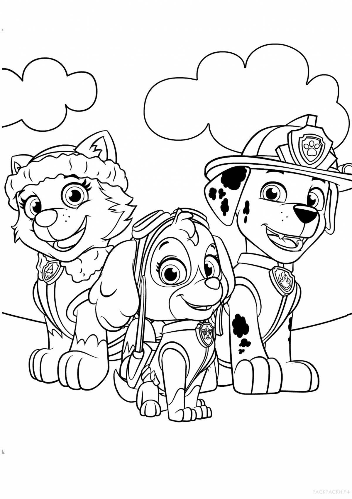 Exciting sky coloring book for 3-4 year olds