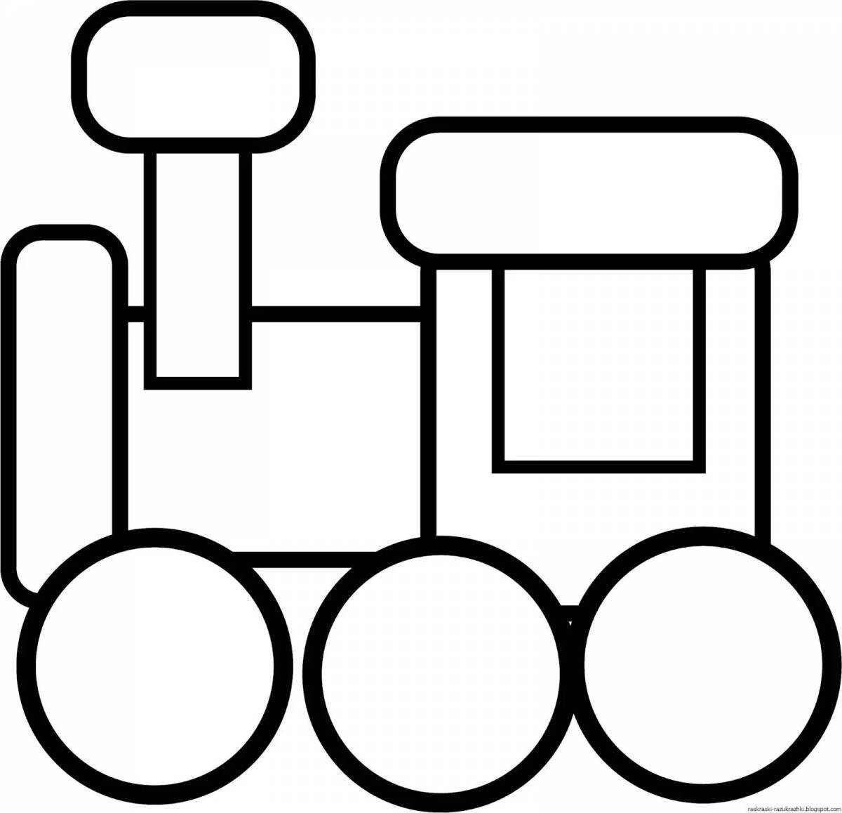 Увлекательный паровозик без колес для детей 2-3 лет