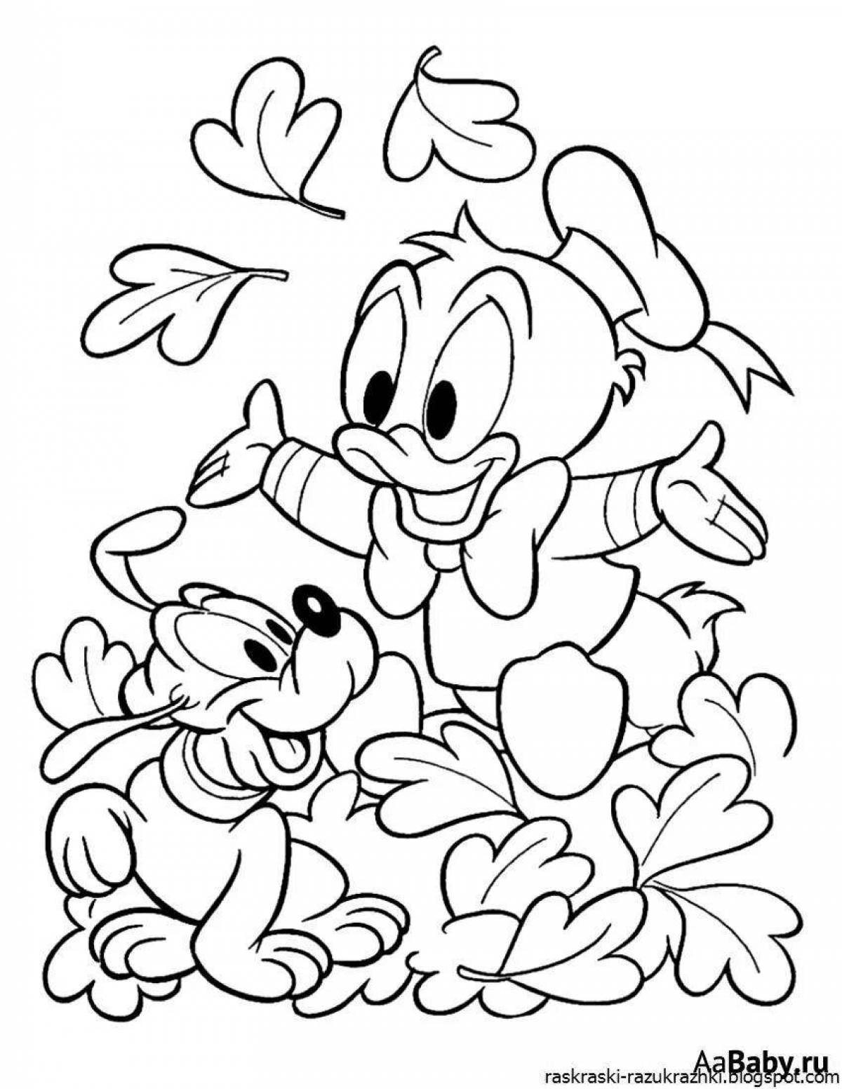 Delightful Disney coloring book for 6-7 year olds