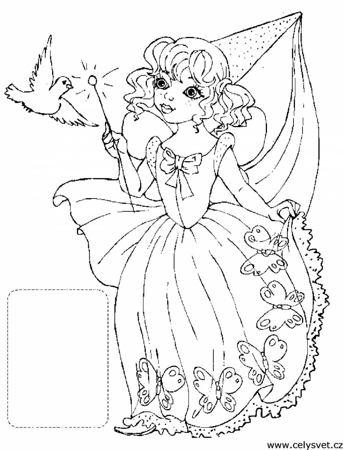 Adorable fairy coloring book for kids 5-6 years old