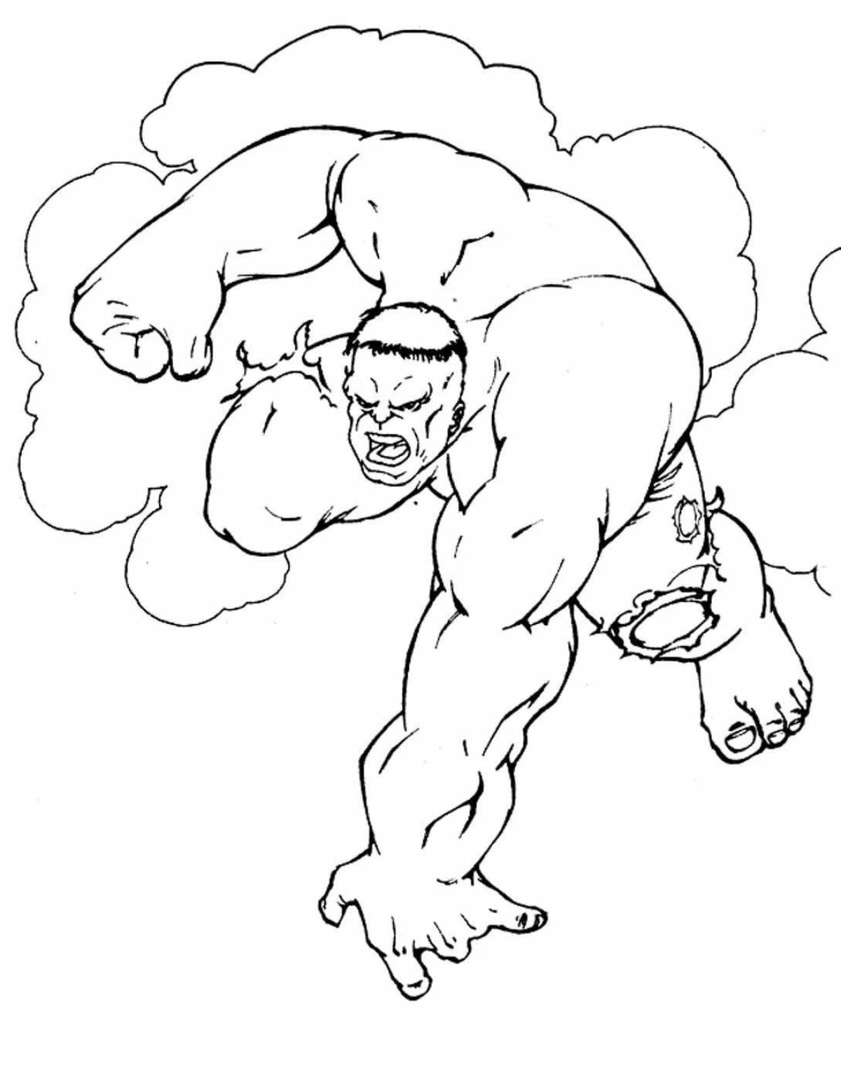 Hulk creative coloring book for 5-6 year olds