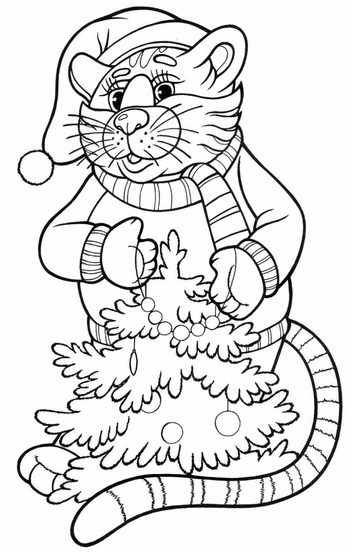 Glamourous Christmas coloring book 2023