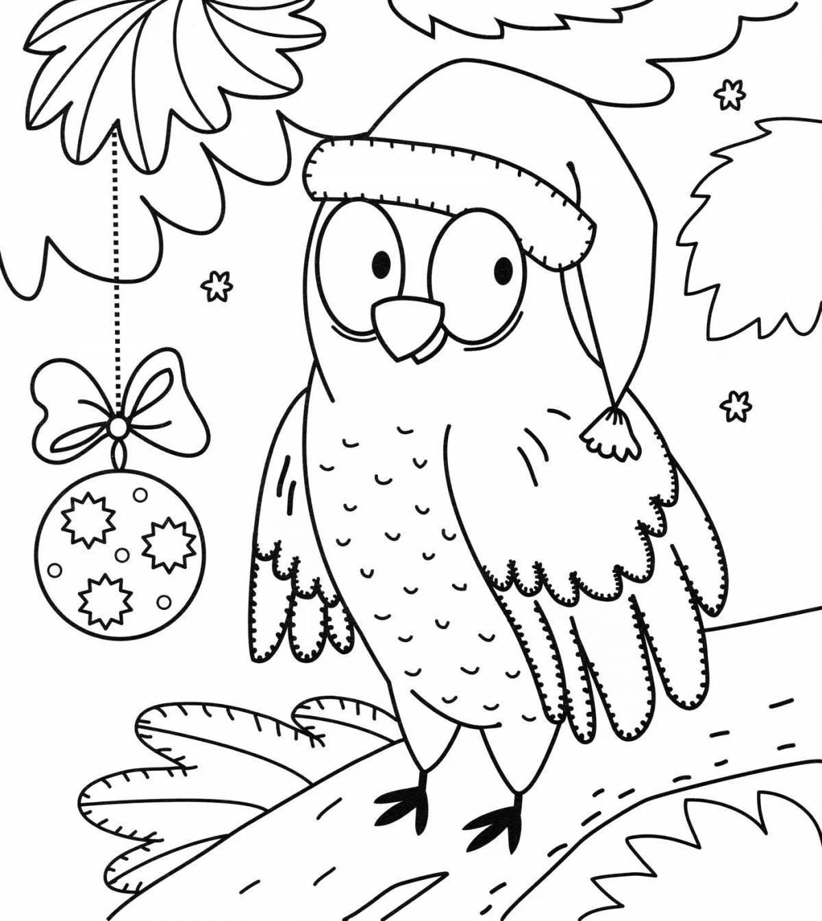Playful Christmas coloring book for 5-6 year olds