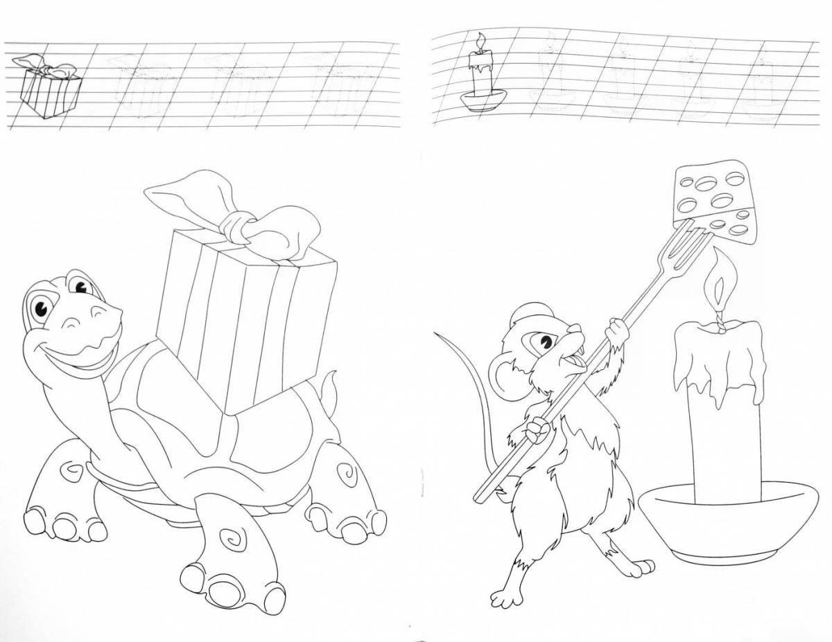 Joyful coloring for children 3-4 years old a5