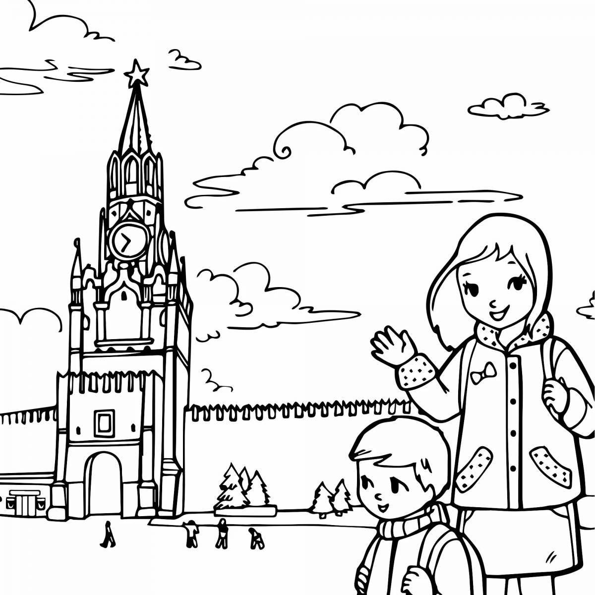 Coloring pages russia my homeland coloring pages for children 6-7 years old