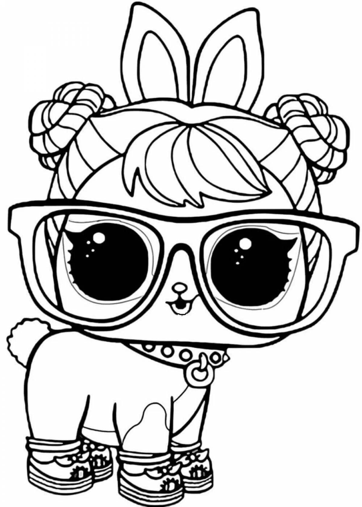 Radiant coloring page lol dolls