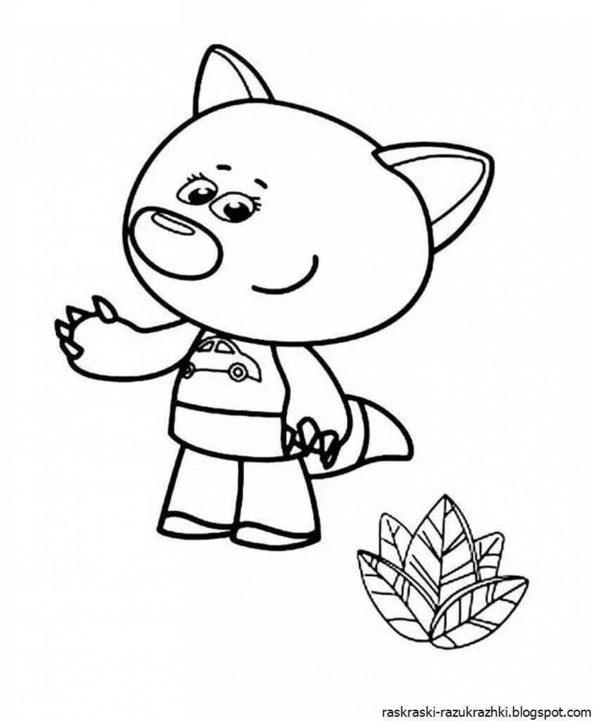Mimimishka's bright coloring pages for kids