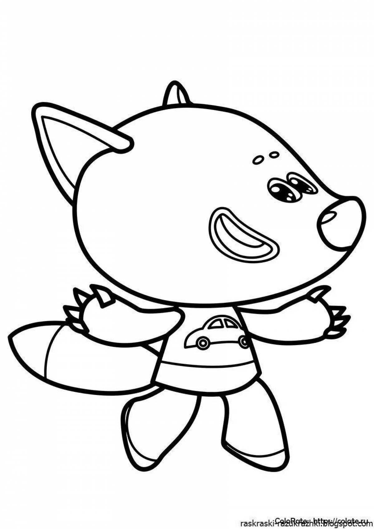 Playful little bears coloring pages for kids