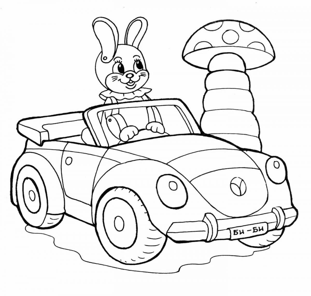 Wonderful cars coloring for boys 5-6 years old