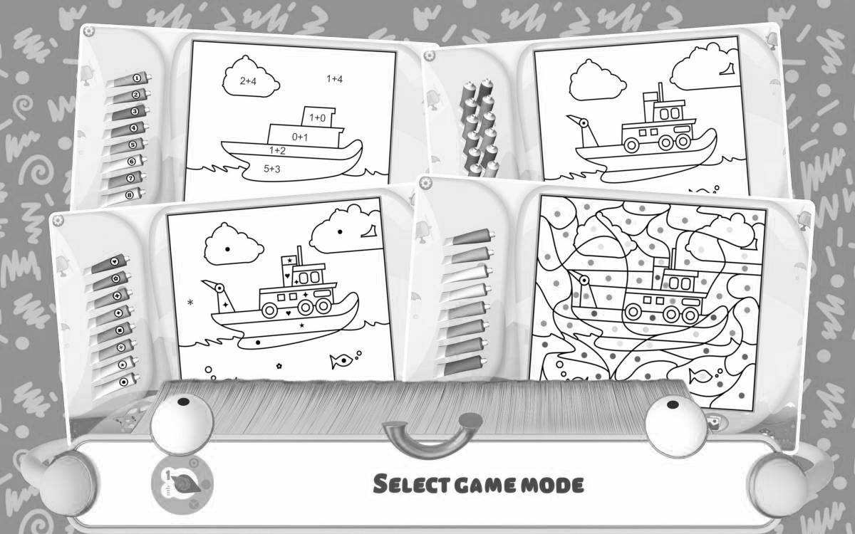 Joyful coloring by number game offline for android in english