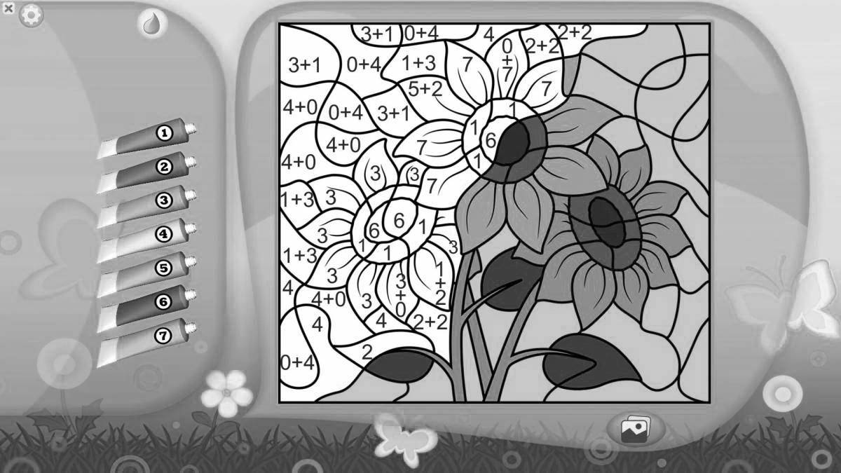 Serene coloring by numbers offline for android in russian