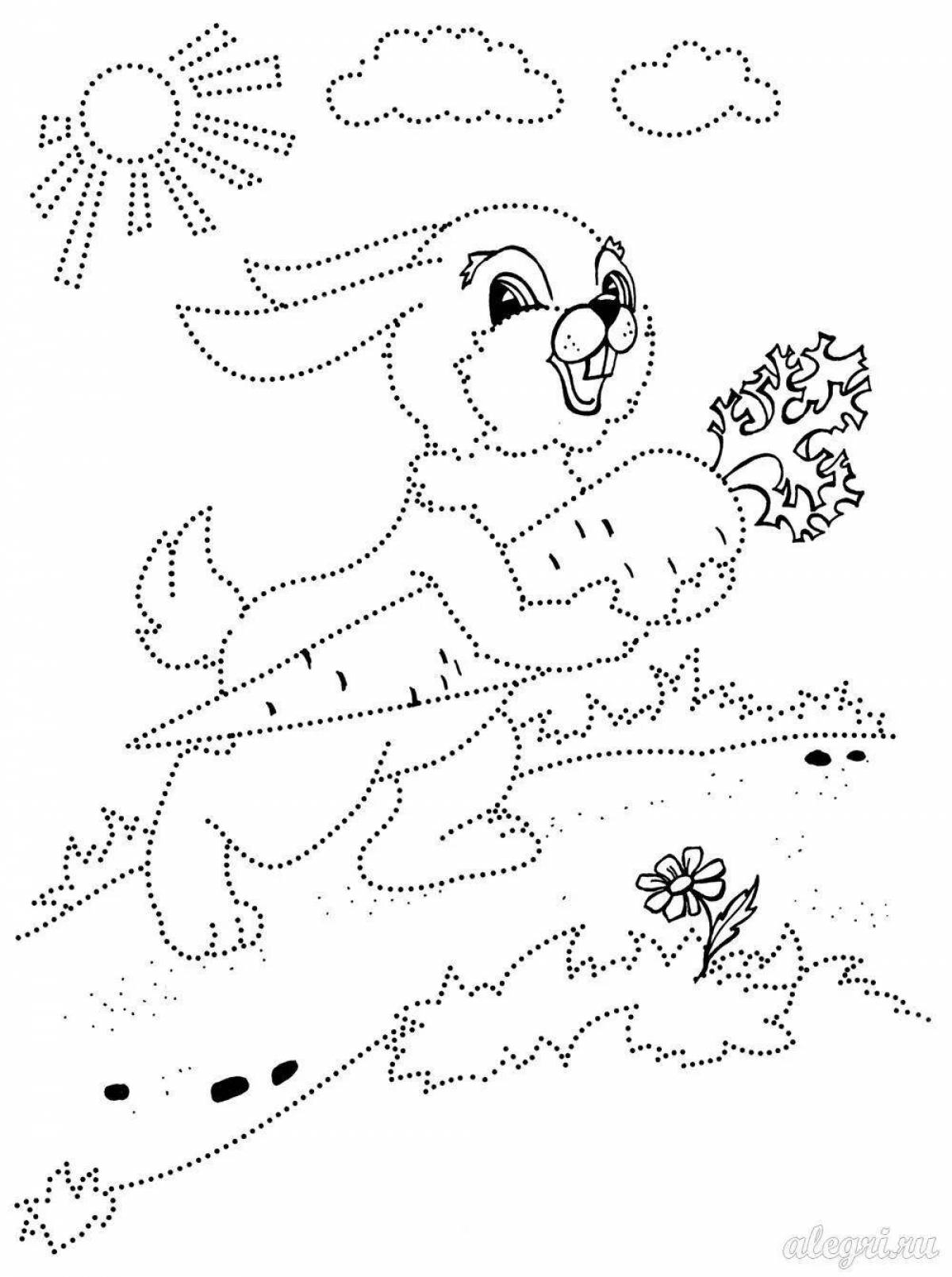 Sparkly circle coloring page