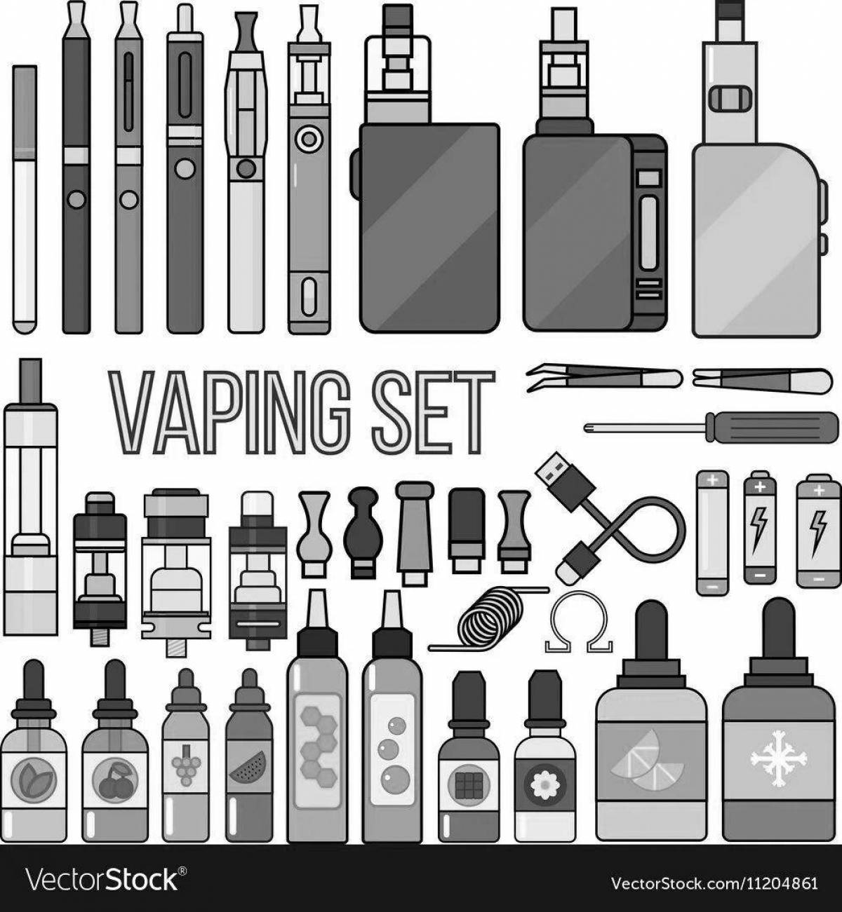 Color-lively vapes coloring book