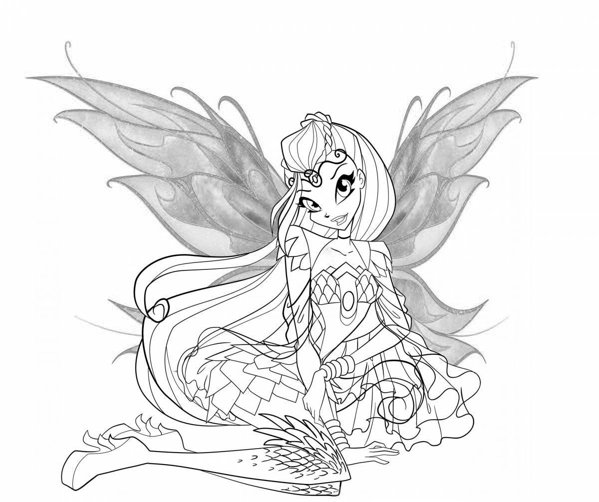 Great bloomix coloring page