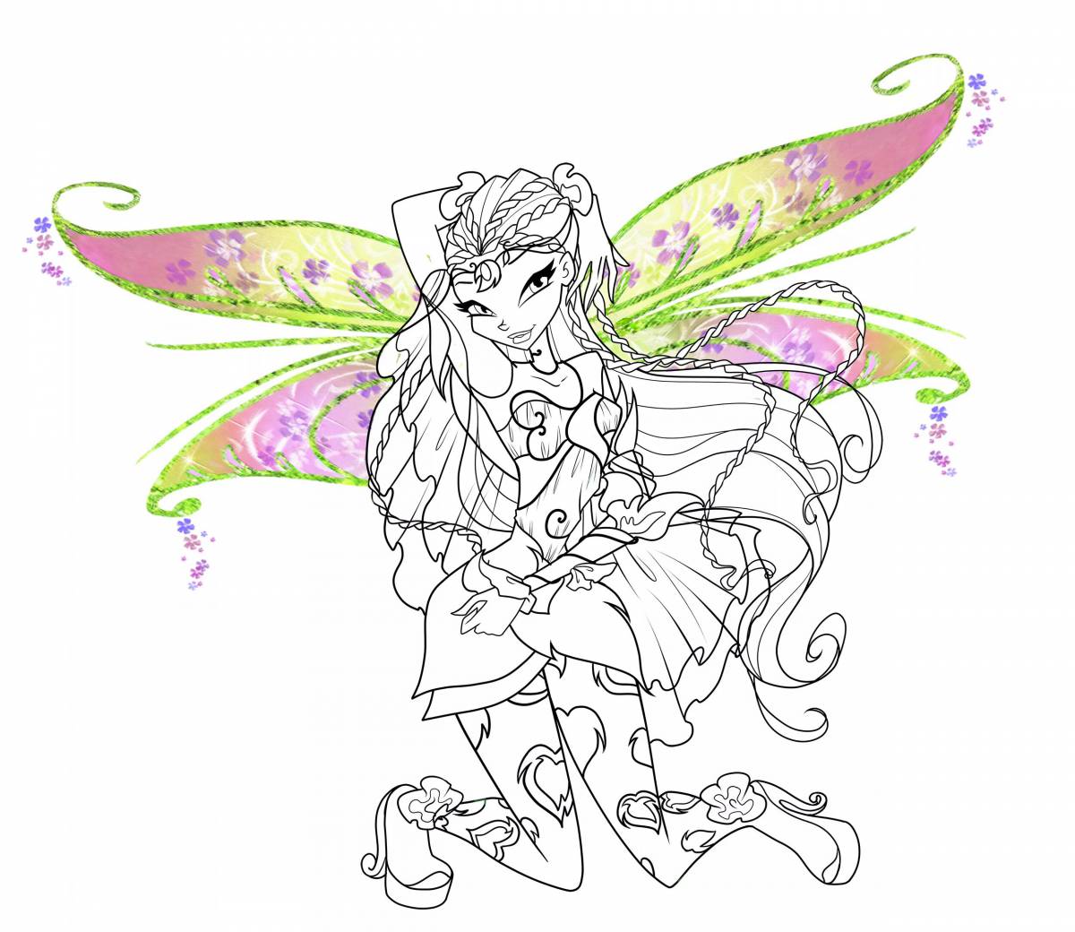 Luminous bloomix coloring book