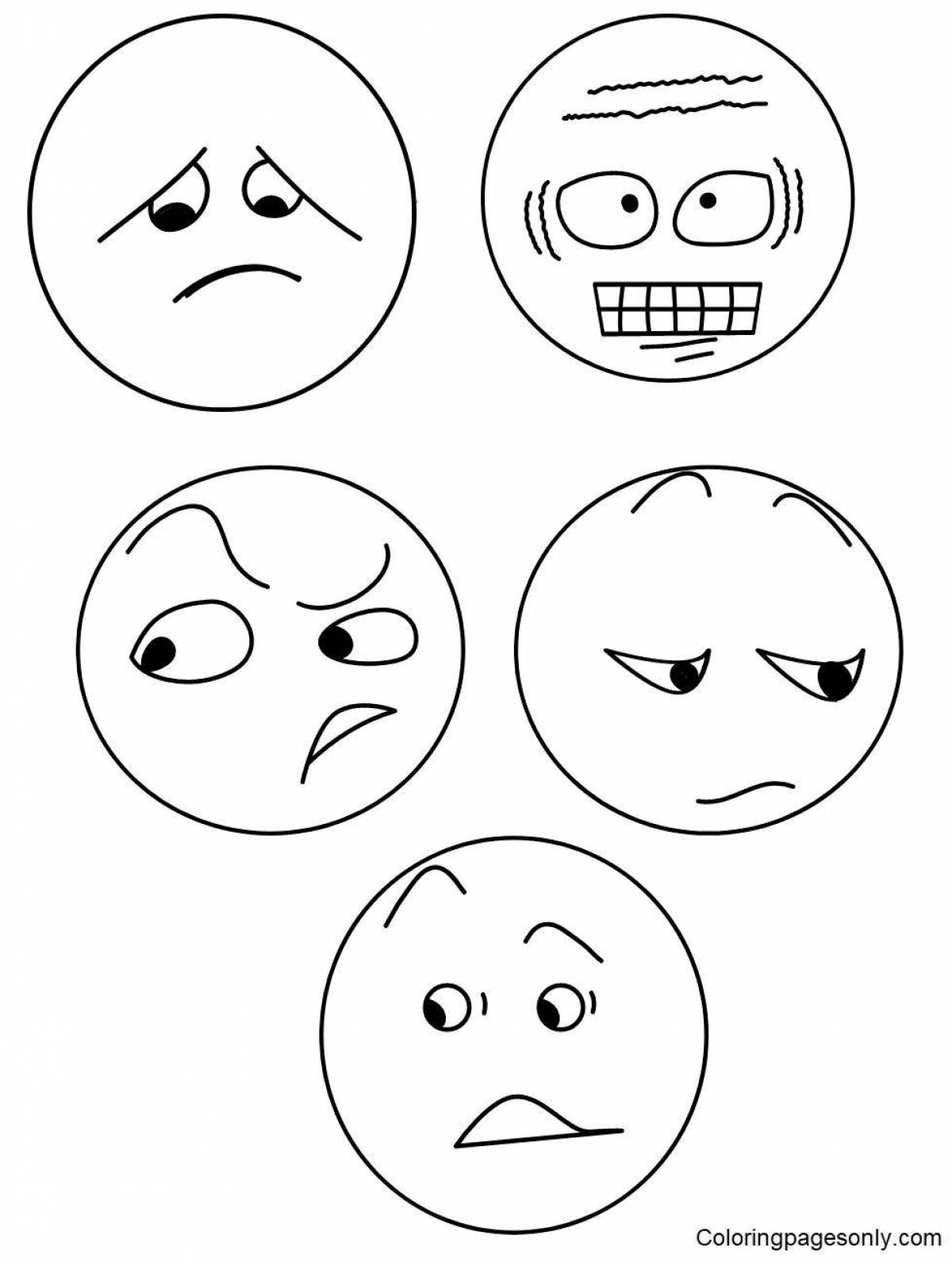 Fun coloring emotional