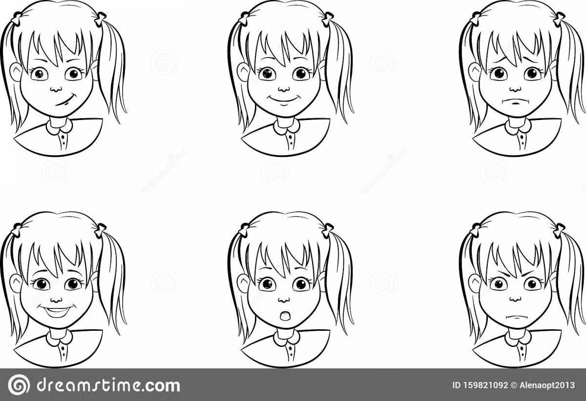 Emotional luminous coloring book