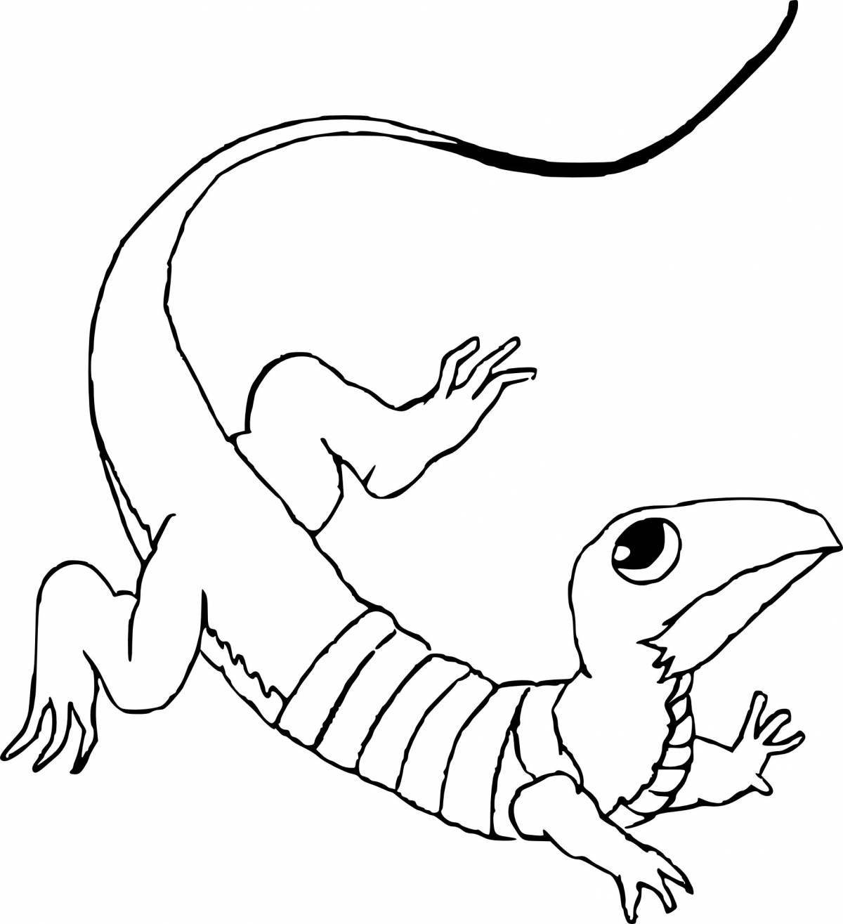 Intricate reptile coloring pages