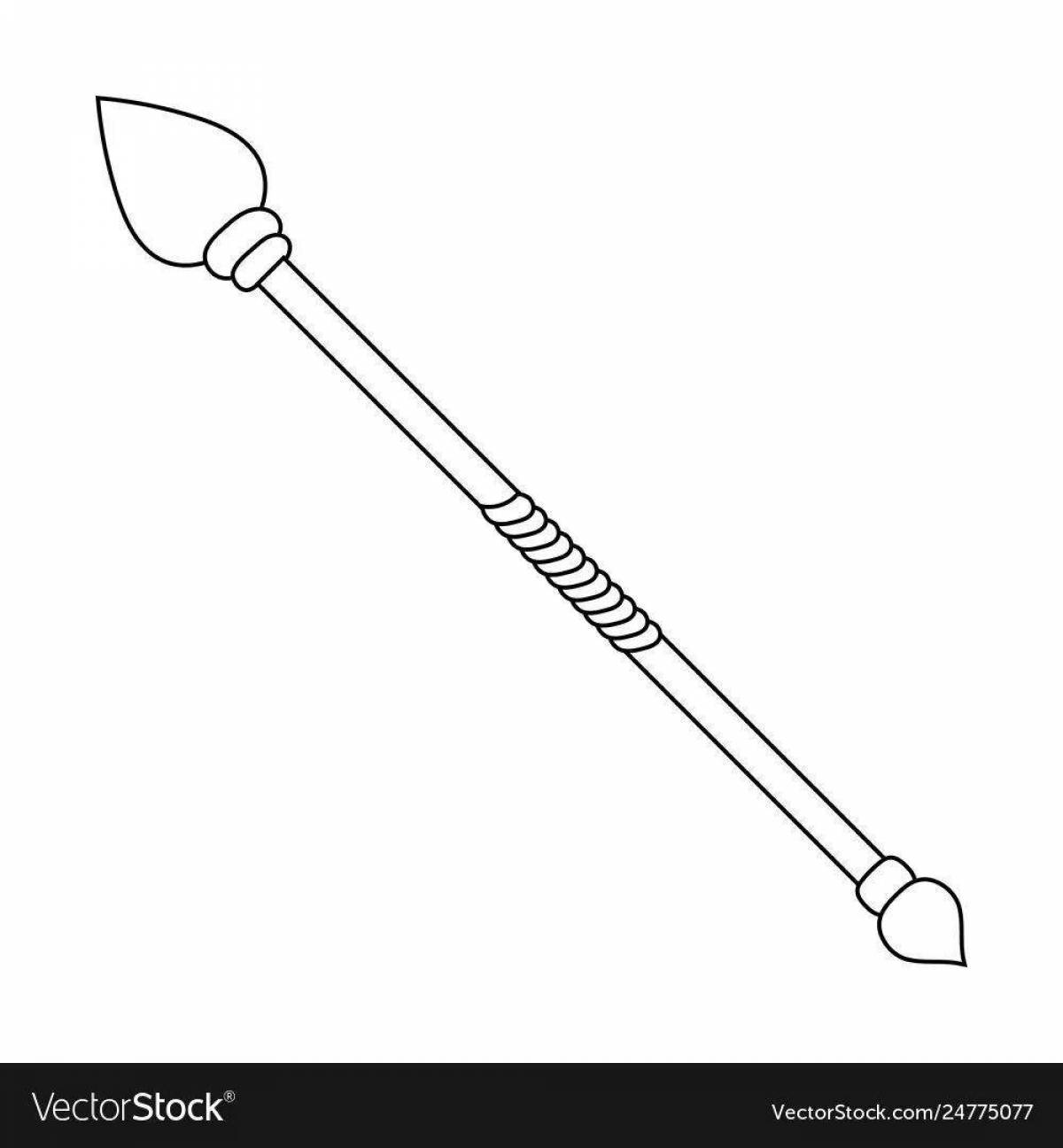 Color-dynamic staff coloring page