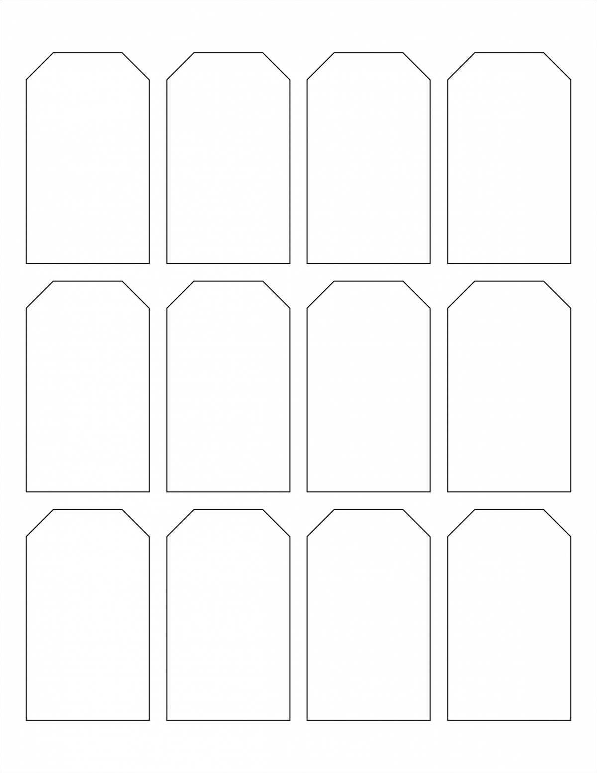 Joyful price tag coloring page