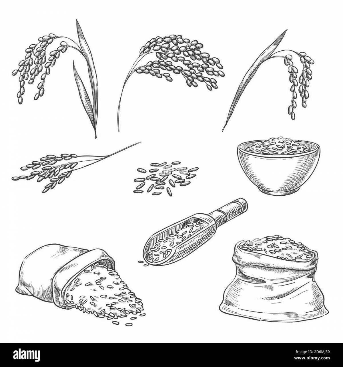 Glowing buckwheat coloring page