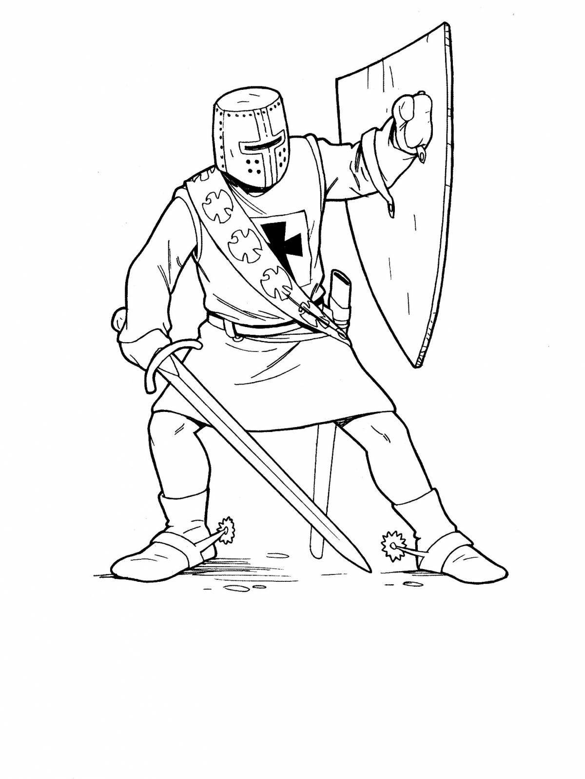 Adventure coloring pages crusaders