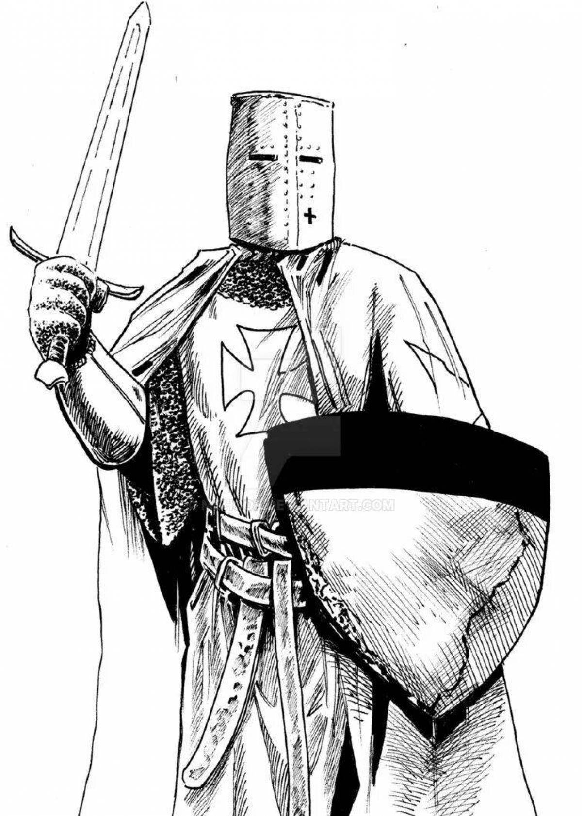 Majestic crusader coloring pages