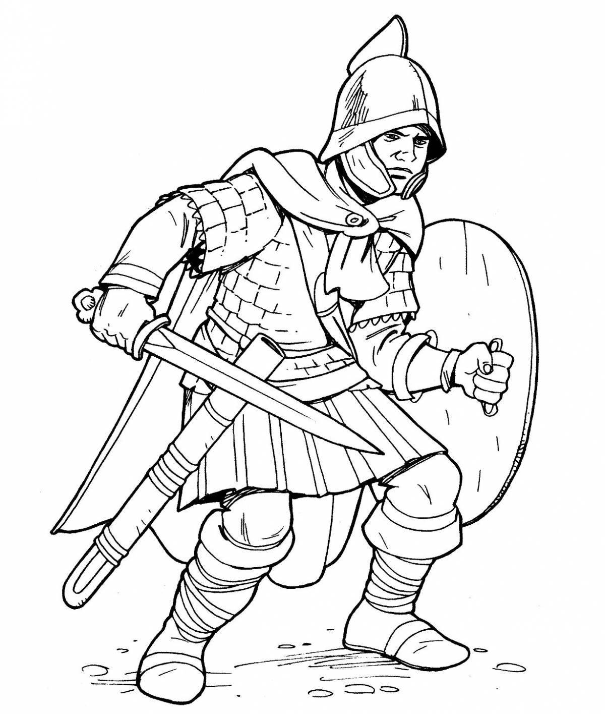 Brave crusaders coloring pages