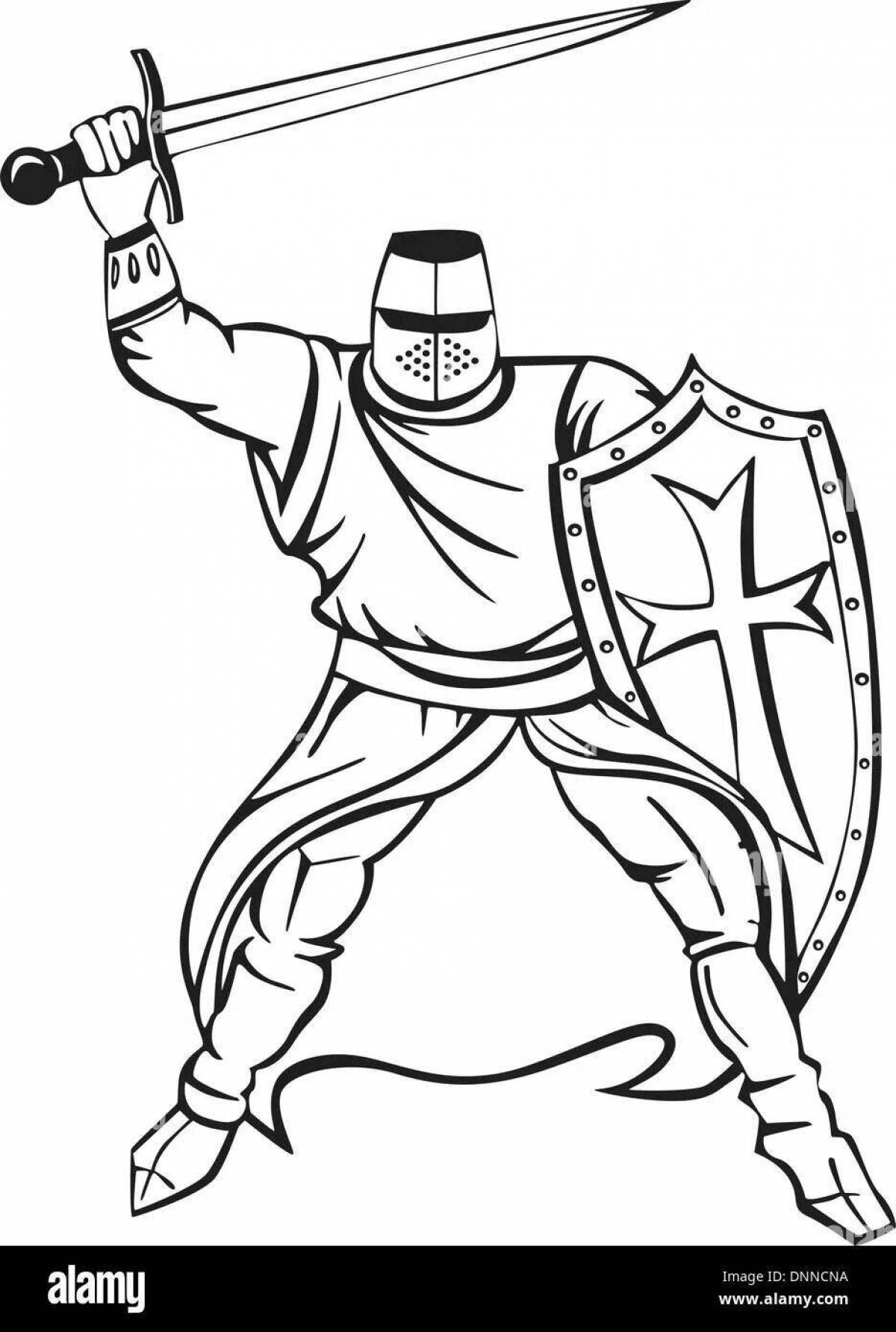 Gallant Crusaders coloring pages