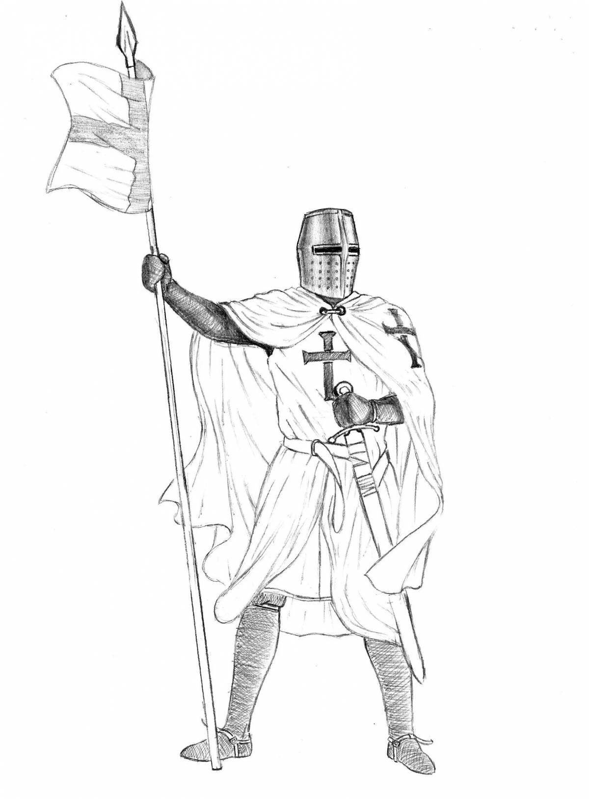 Strong Crusaders Coloring Pages