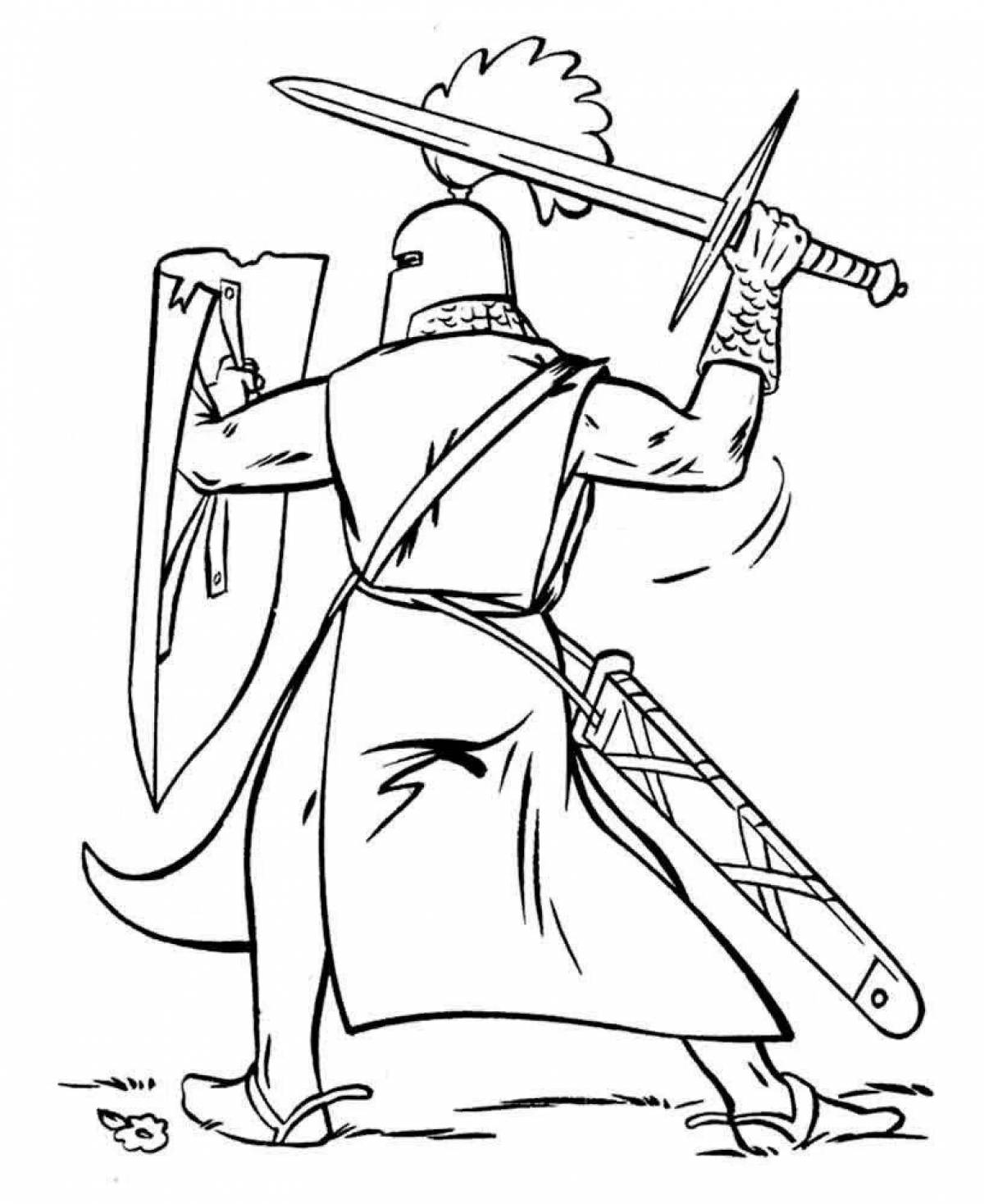Unstoppable crusaders coloring pages