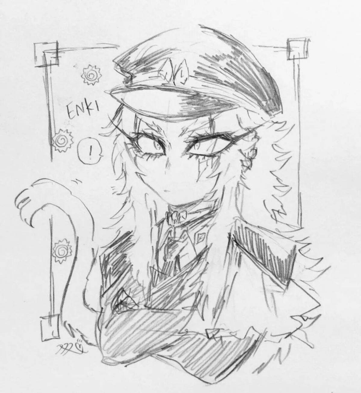 Colorful nambaka coloring page