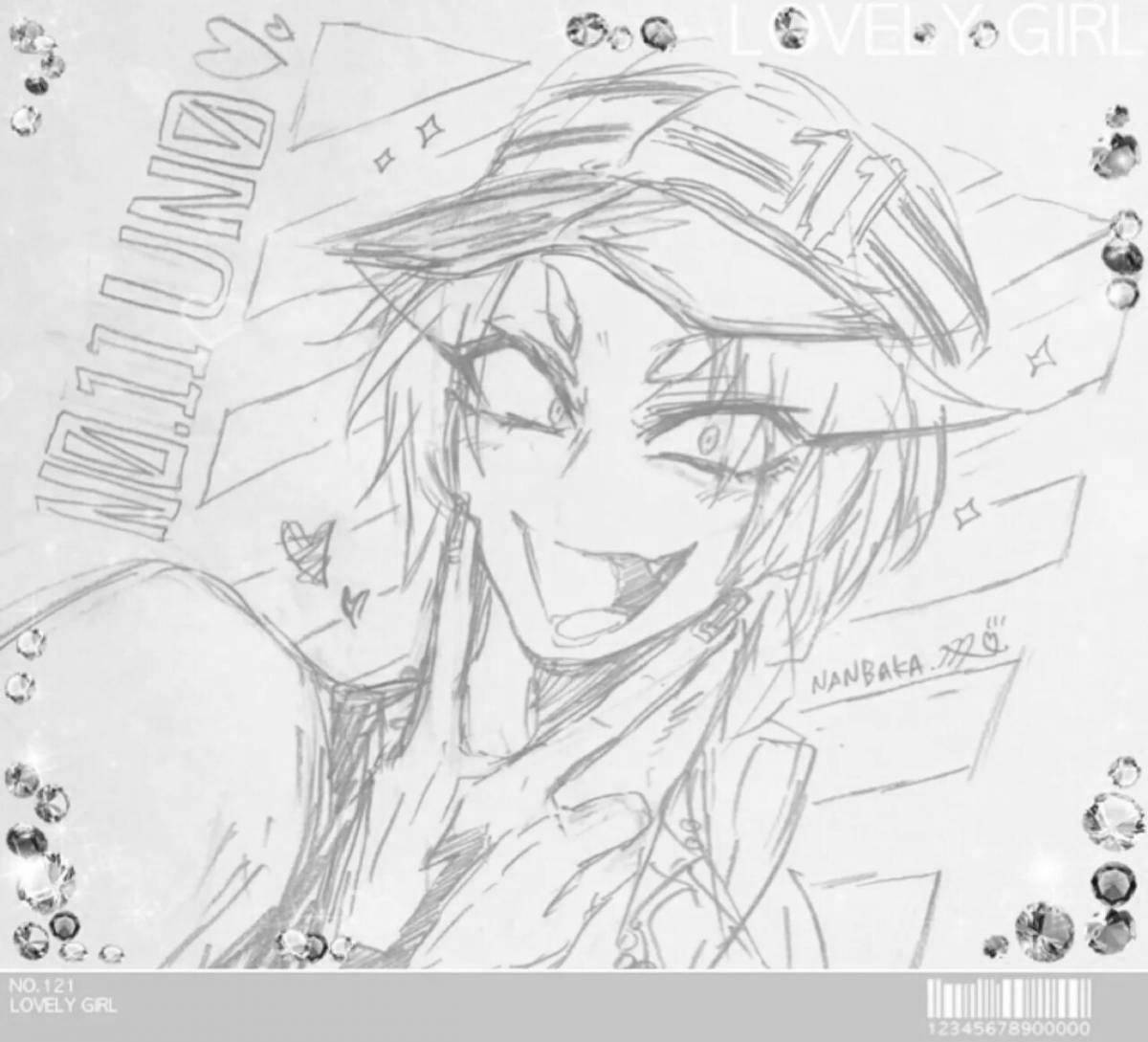 Charming nambaka coloring book