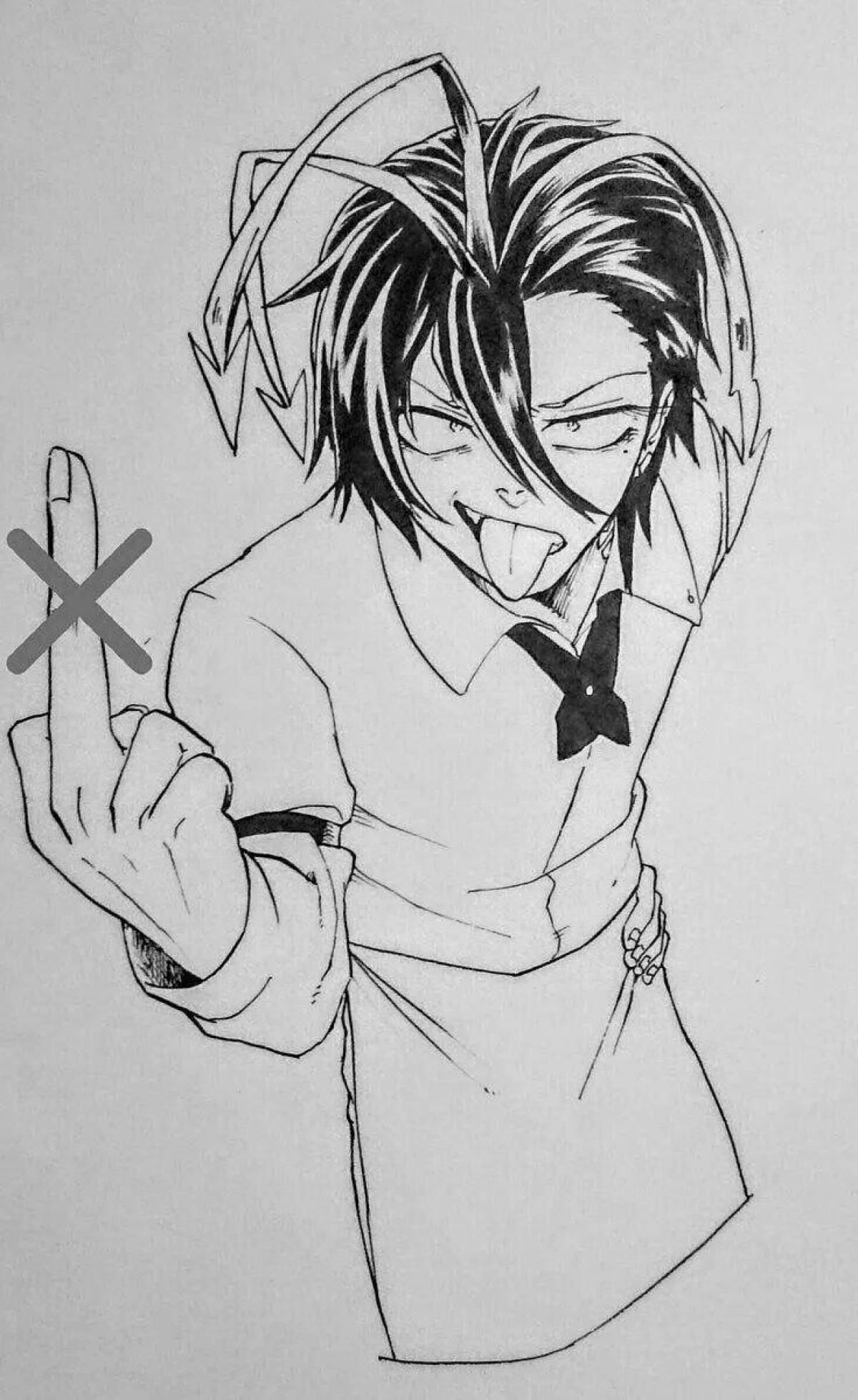 Luminous nambaka coloring page