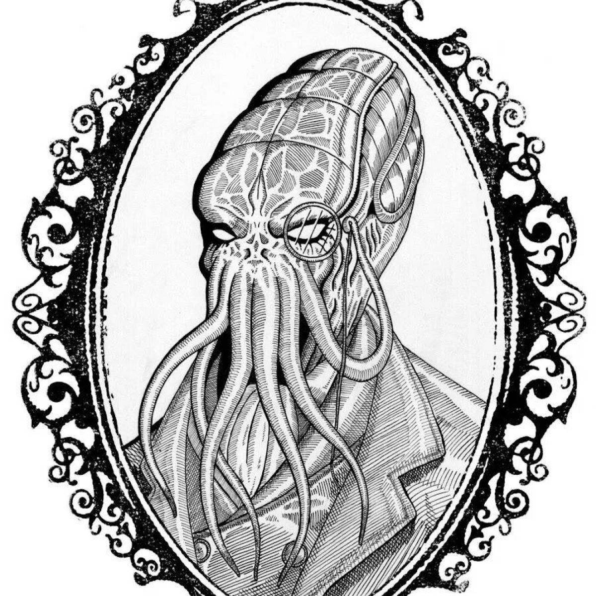 Beautiful lovecraft coloring book