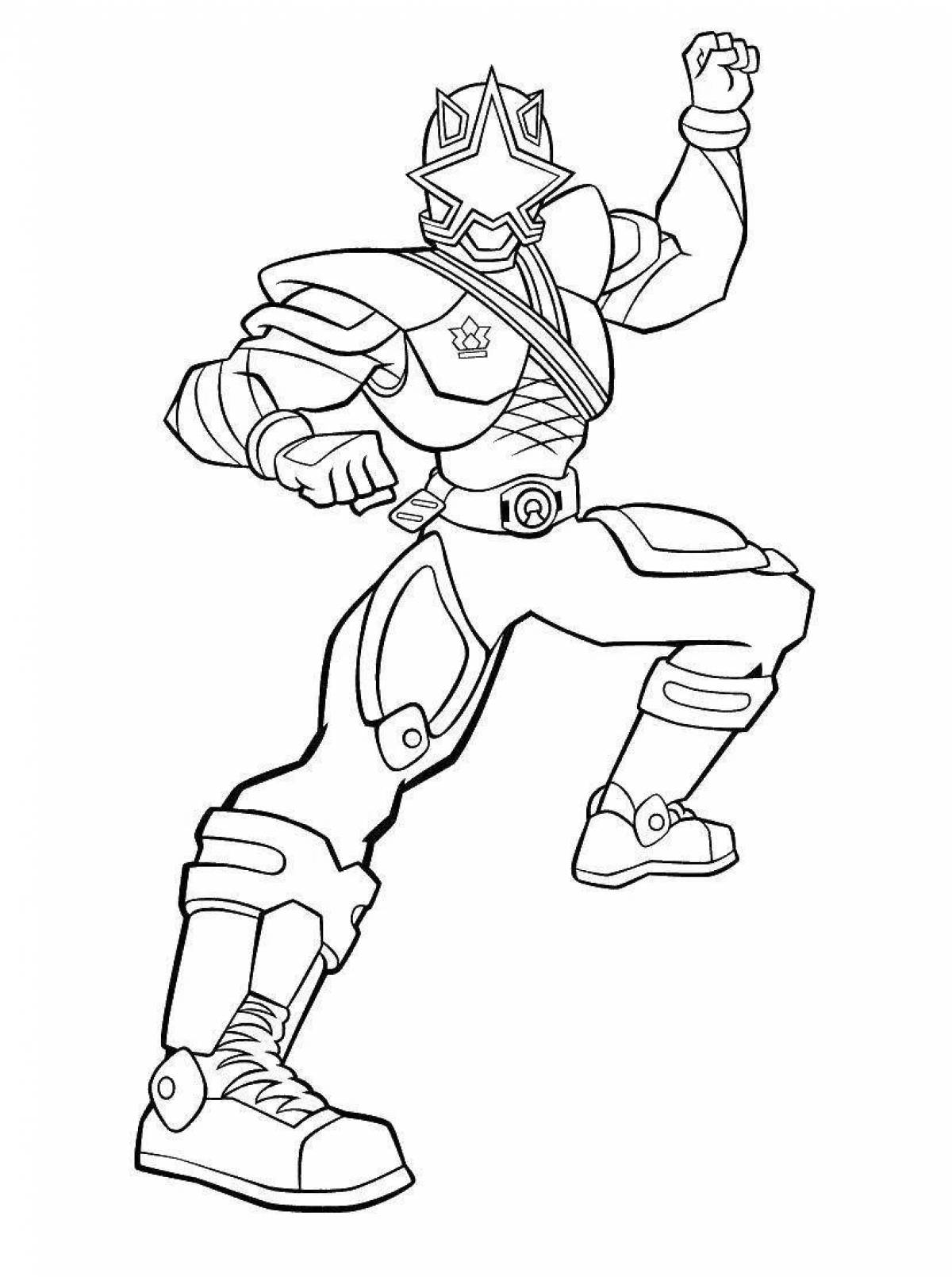 Majestic gearfighters coloring page