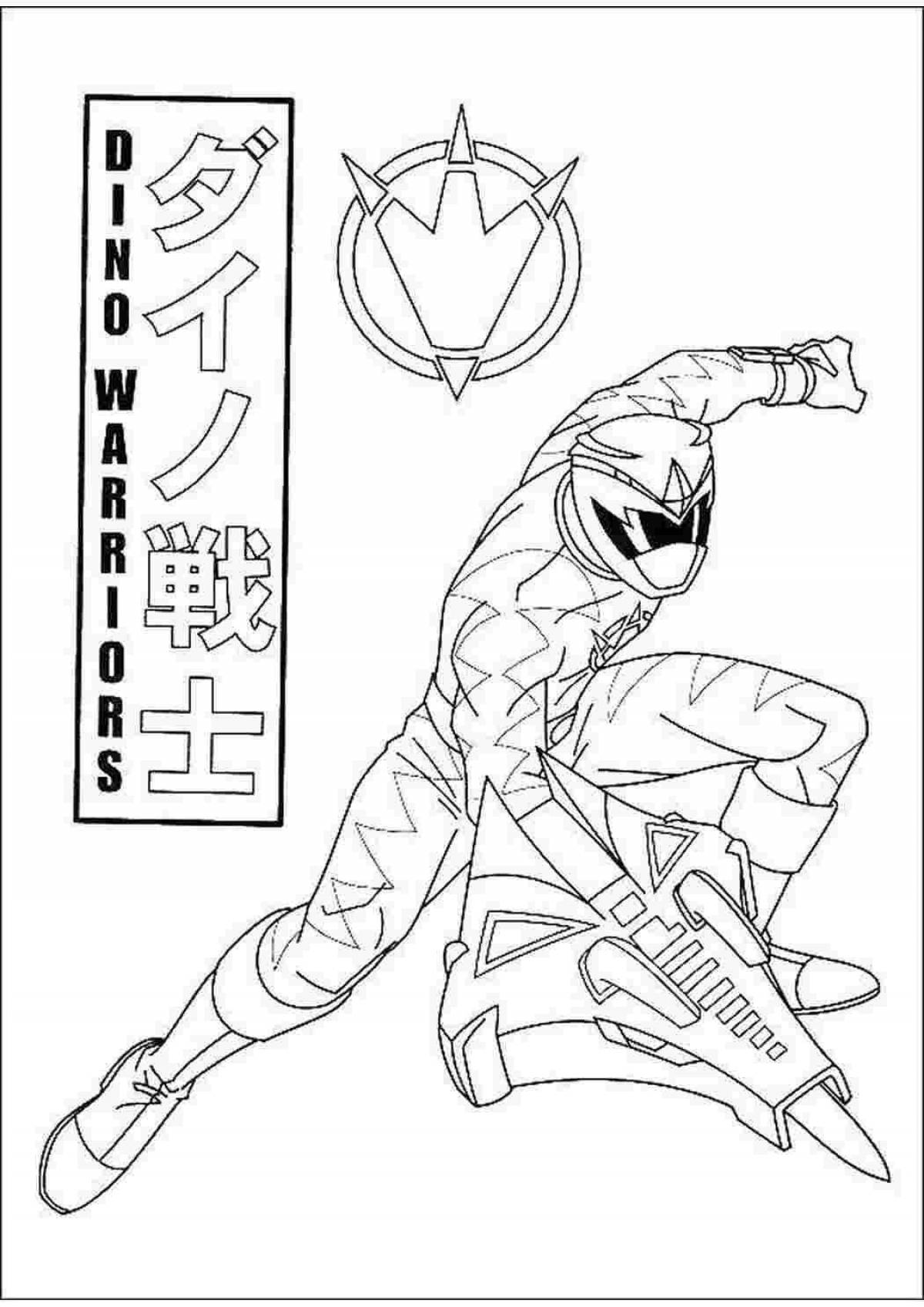 Dynamic gearfighters coloring page