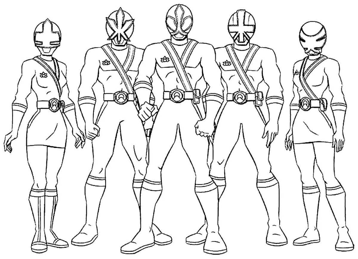 Drawing gearfighters coloring page