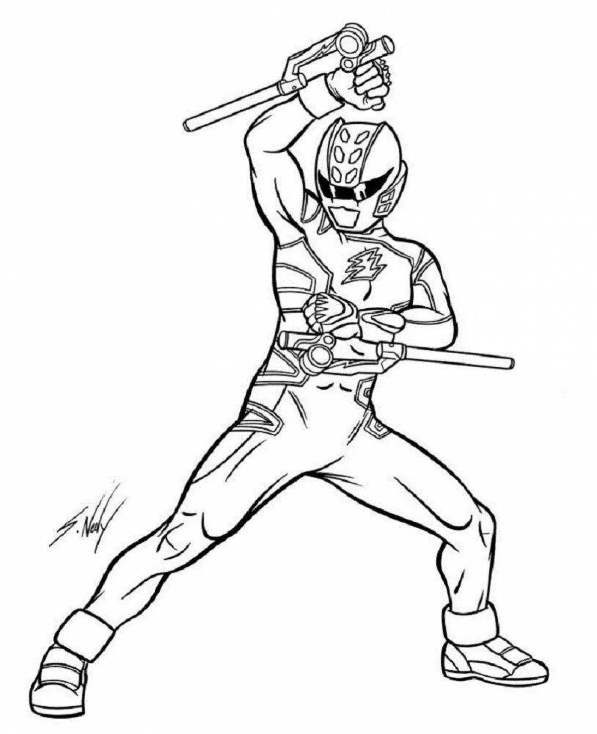 Magic fighters coloring page