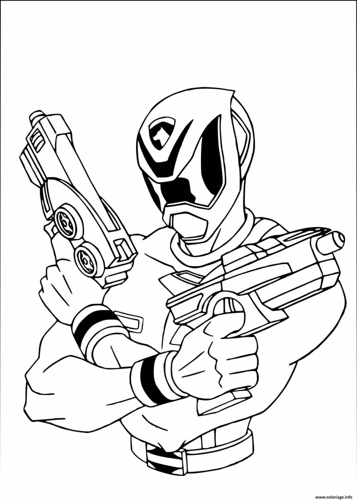 Innovative gearfighter coloring book
