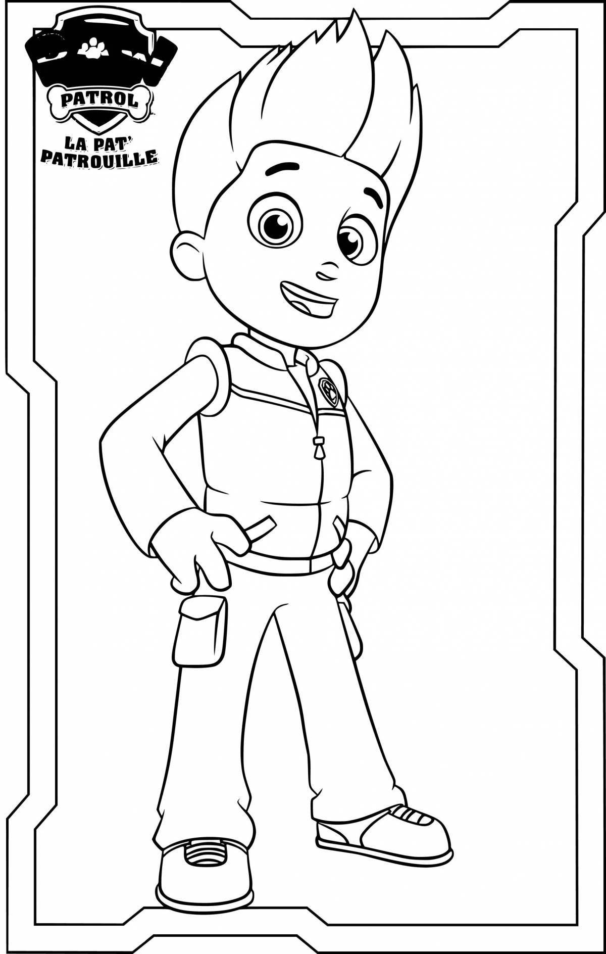 Coloring page brave rider