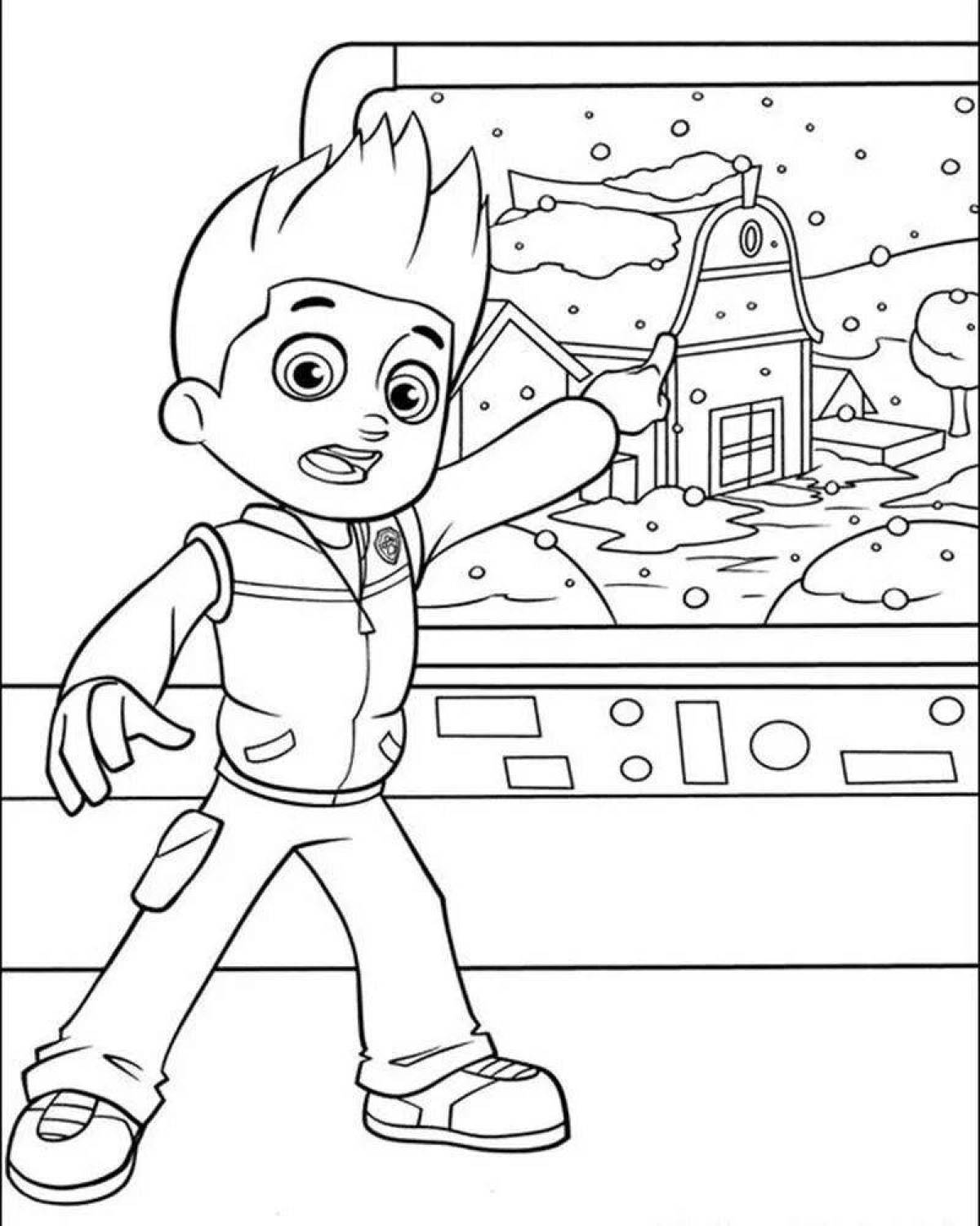 Coloring page nice rider