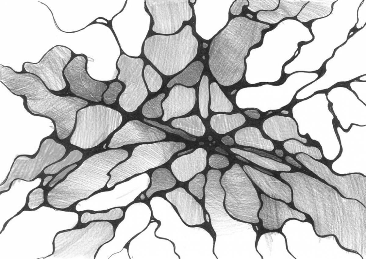 Brave neurographic coloring book