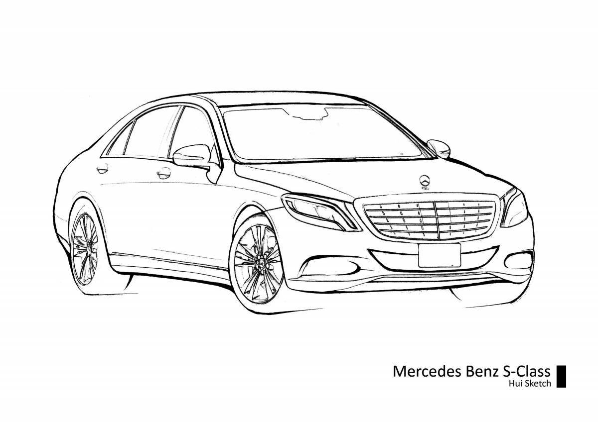 Coloring page magnanimous Maybach