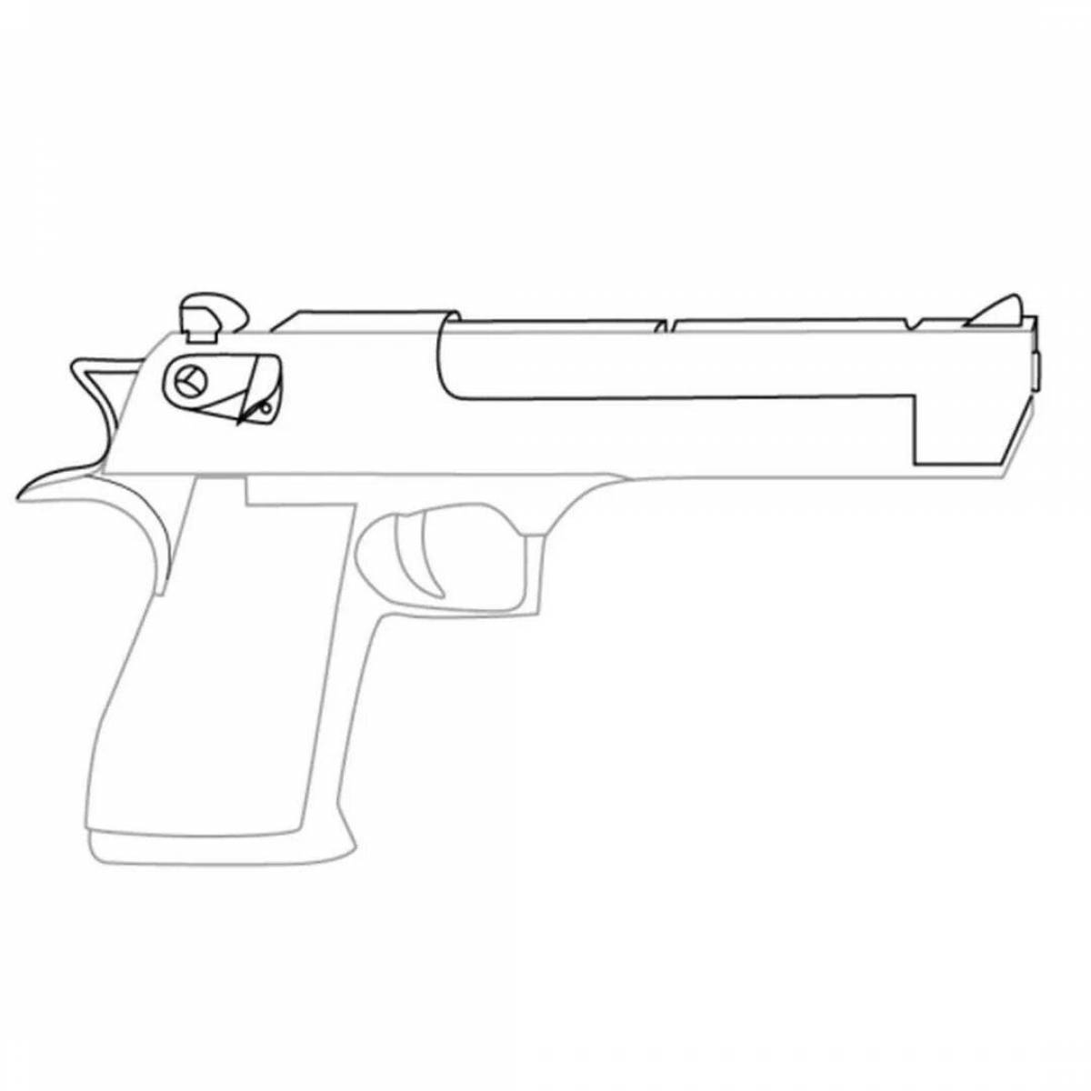 Desert eagle рисовать