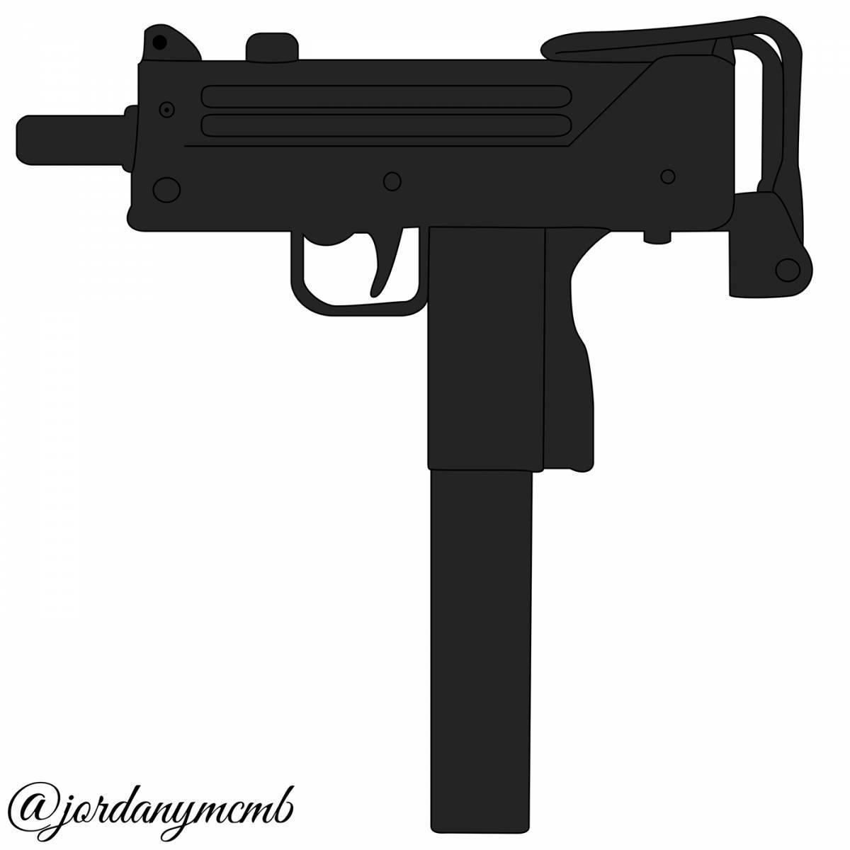 Пистолет-пулемёт Uzi Mac-10 чертежи