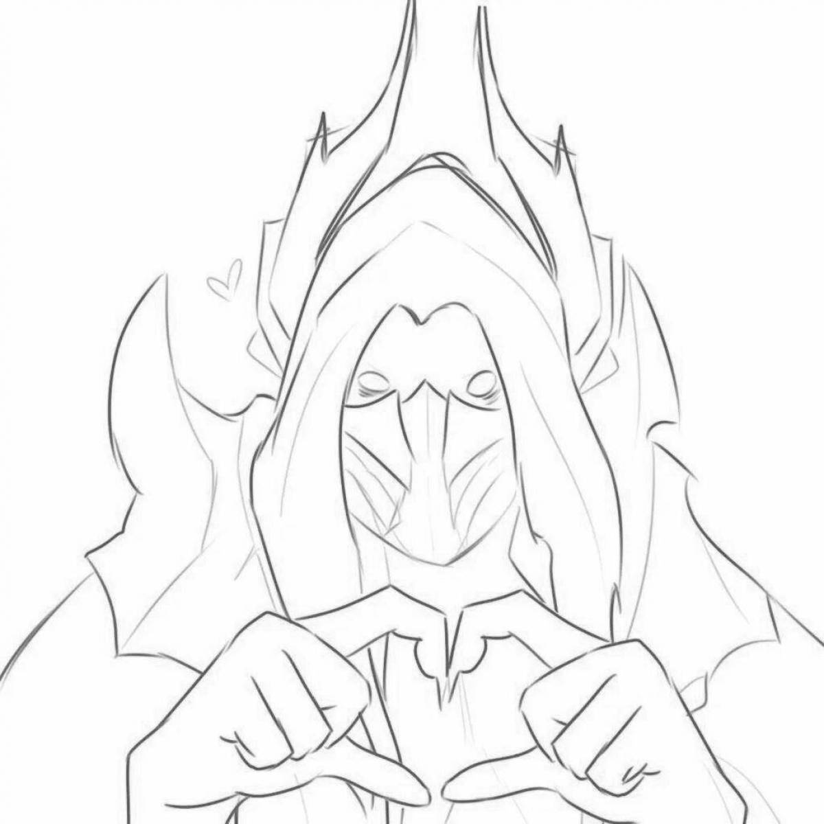 Serendipitous invoker coloring page