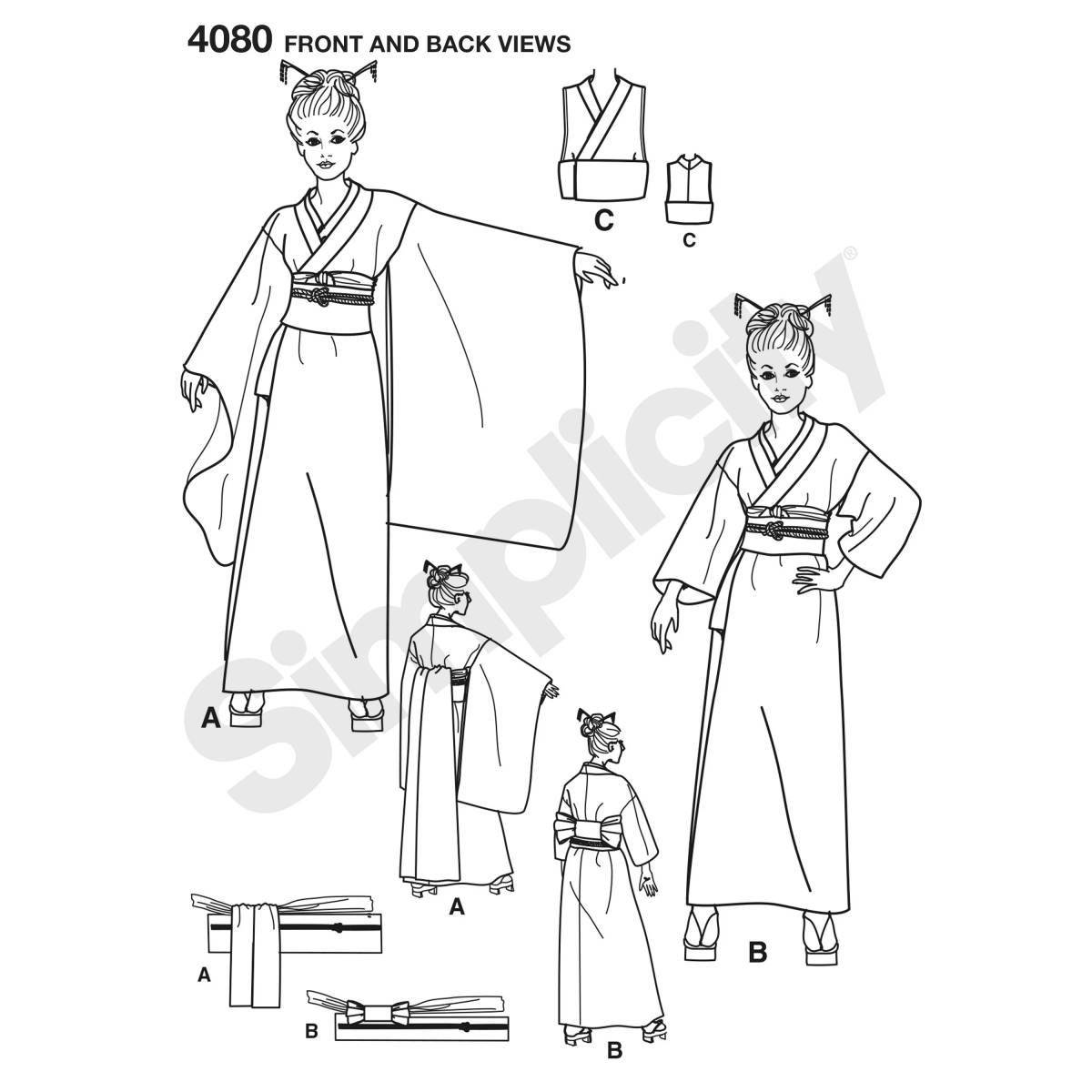 Photo Impressive hanbok coloring book