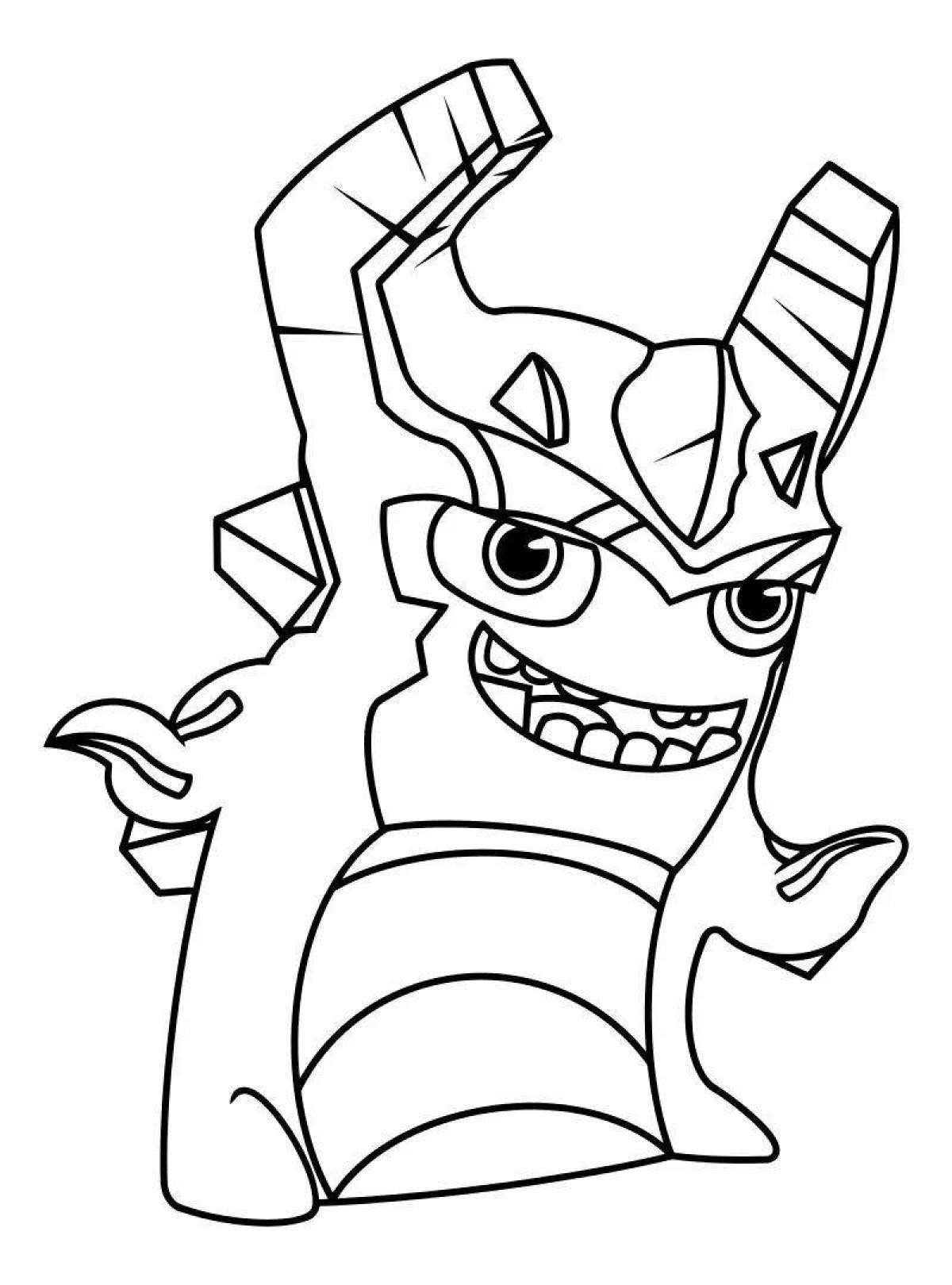 Dynamic slugterra coloring page