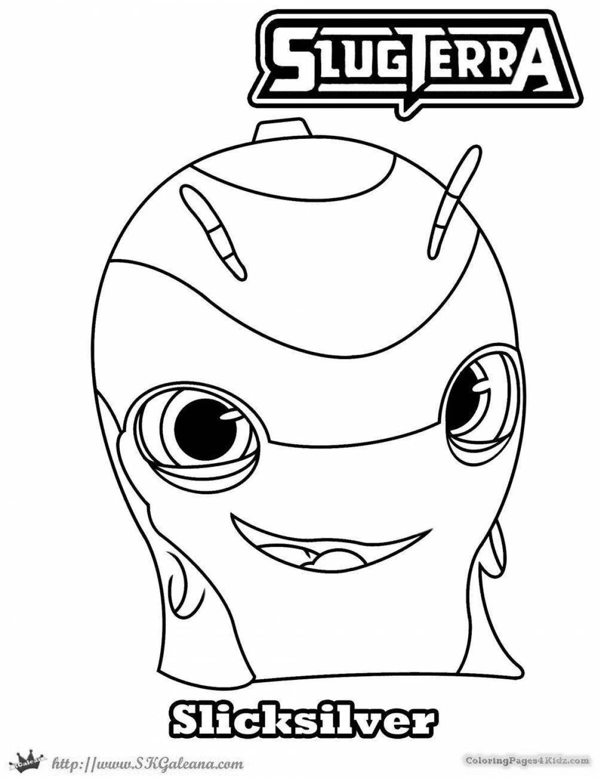 Amazing slugterra coloring page